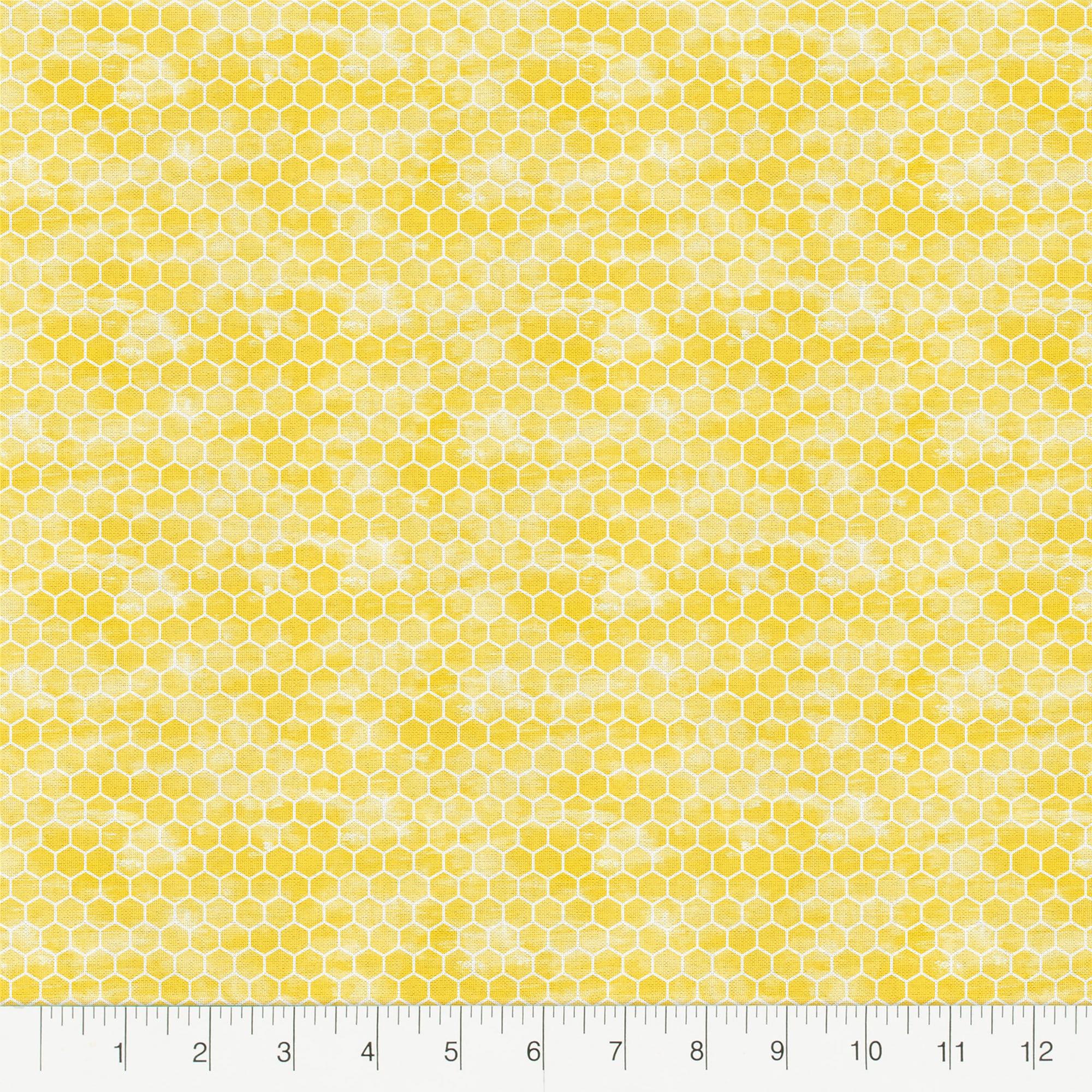 Yellow Honeycomb Cotton Fabric Bundle by Loops & Threads™